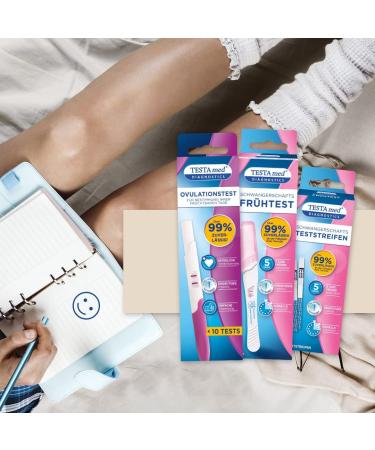 Testa Med Diagnostics Ovulation Test - 99% Accurate Fertility Indicator for Family Planning - Buy Online on GoSupps.com
