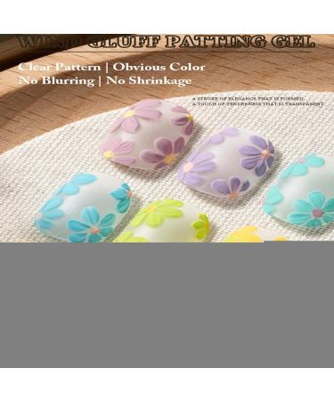 Patting Gel Multi-shade press paint compound flower-inspired nail design material smooth tone blending craft set cosmetic creation supplies - Buy Online on GoSupps.com
