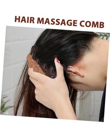 Buy Sewoart Massage Comb - Black Wooden Scalp Nursing Tool No Static Robust Design - 10.00x5.50cm for Hair Care - Buy Online on GoSupps.com