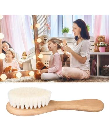 Sluffs Baby Head Brush - Soft Natural Goat Hair Grooming Comb for Newborns & Toddlers - Buy Online on GoSupps.com