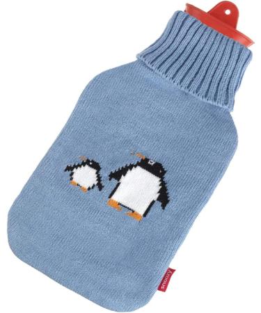 Snoozy XXL Hot Water Bottle with Soft Cuddly Penguin Cover | 2L Natural Rubber for Long-Lasting Warmth - Ideal for Cozy Comfort - Buy Online on GoSupps.com