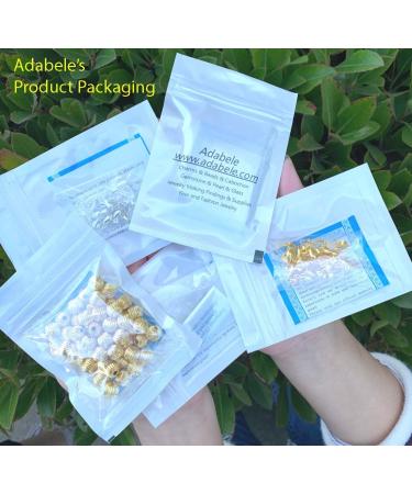 50pcs Adabele Gold Plated Brass Leverback Earring Hooks - Hypoallergenic & Tarnish Resistant - Buy Online on GoSupps.com
