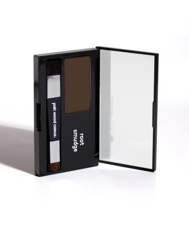 Josh Wood Colour (Brown) Root Smudge with Two-Ended Brush and Mirrored Compact -Weightless Satin Powder with Non-Greasy Formula Non-Dye Alternative for Temporary Grey Hair Coverage Apply to Dry Hair