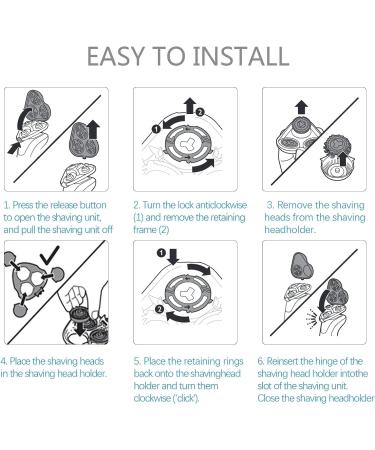 T te De Rasoir De Rechange SH50 Compatible Avec Philips Compatible Avec Norelco S5000 S5420 S5140 S5110 S5050 S7000 S7370 S7720 S9000 S9031. 1set - Buy Online on GoSupps.com