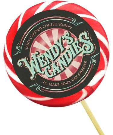 Wendy's Candies - Giant swirl Lollipop - strawberry and cream - Handcrafted confectionery - delicious sweet - Candy - gifts ideas for all occasions - ref OSCR STRAWBERRY-CREAM - Buy Online on GoSupps.com