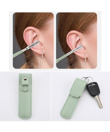 Pleteffect Ear Cleaner Tool Set | Innovative Earwax Removal Kit | Portable Ear Cleaning Tools with PU Leather (Yellow) - International Shipping Available - Buy Online on GoSupps.com