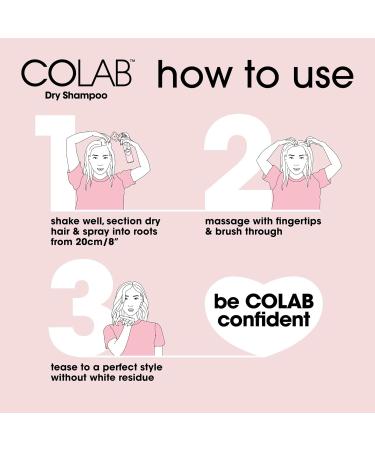 COLAB+ Dry Shampoo Refresh & Protect 200ml 2 Pack - No White Residue No Fuss All Hair Types Fresh Scent - Buy Online on GoSupps.com