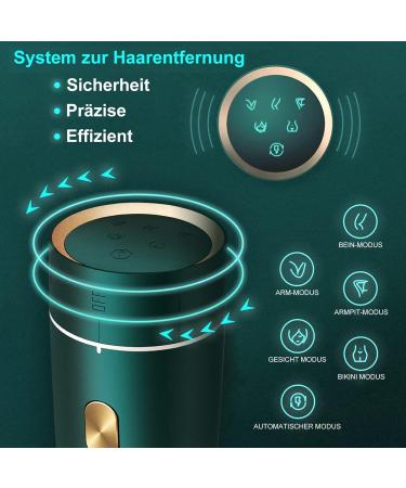 Jovs Dora IPL Hair Removal Device - Painless & Permanent Laser for Men & Women | 5 Modes Unlimited Use Fast Flash - Perfect Gift in Emerald Green - Buy Online on GoSupps.com