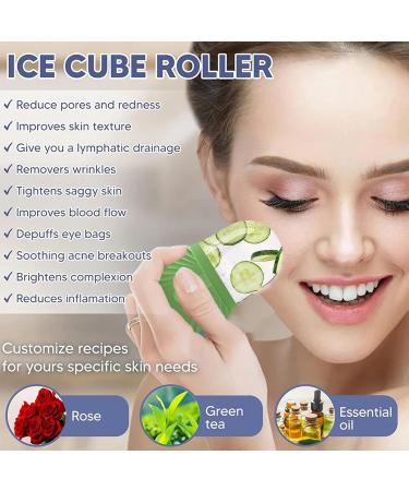 Ice Roller For Face Eyes and Neck To Brighten Skin & Enhance Your Natural Glow/Reusable Facial Treatment to Tighten & Tone Skin & De-Puff The Eye Area (Green) - Buy Online on GoSupps.com