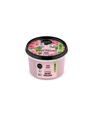 Organic Shop Body Polish Natural Rose and Salt 250ml by Apricot 250 ml Apricot 250 ml (1 pack)