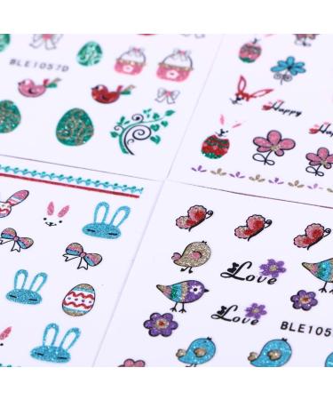 Exceart 5 Pcs Nail Stickers 3D Nail Stickers Decals Nail Art sticker Easter Decorative Nail Stickers Cartoon Nail Stickers for Girl Lady - Buy Online on GoSupps.com