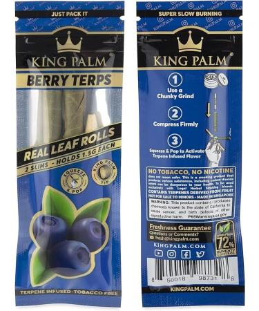 King Palm | 10 Flavoured Pre Rolled Cones | 5 Pouches Multipack (Slims) 1.5g - (3 Flavours Included) - Buy Online on GoSupps.com