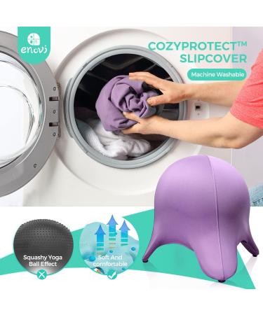 ENOVI Classic Starfish Ball Chair - Deep Space Grey, Ergonomic Design for Home Office, Stability & Balance Ball Seat - Height 5'0-5'10 | Exercise Yoga Ball Chair - Buy Online on GoSupps.com