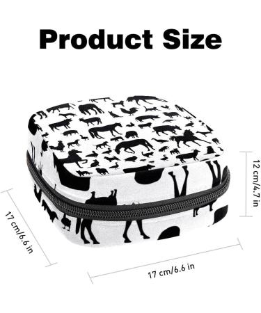 Animal-themed Sanitary Napkin Storage Bag for Women - Multicolored Teen Girls Period Pad Pouch - Buy Online on GoSupps.com