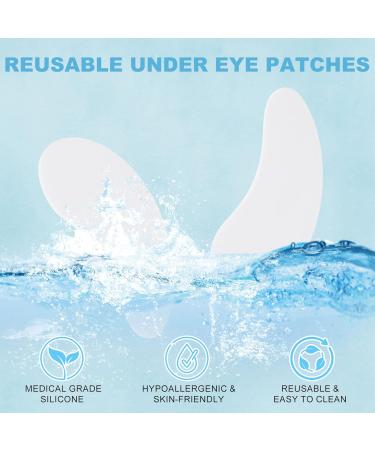 Joez Wonderful Under Eye Patches | Silicone Reusable Eye Masks for Wrinkles & Fine Lines | 2 Pairs (Black & White) - International Shipping Available - Buy Online on GoSupps.com