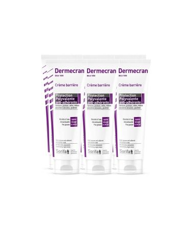 Sorifa Laboratory Set of 6 DermScreen Barrier cream Versatile protection against adhesion Hands face and body High tolerance Fragrancefree Tube 125 ml