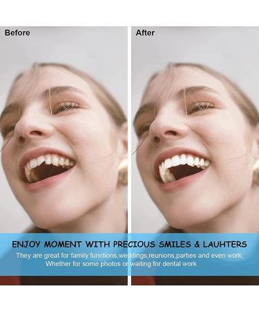 Hfdhd Instant Cosmetic Dentures - Comfortable Silicone Temporary Teeth for Men & Women | 9 Pairs Removable Tooth Prosthesis - Buy Online on GoSupps.com