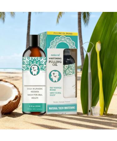 237ml Mouthwash Natural Alcohol-Free Gum Rinse - Column with Tongue Scraper and Toothbrush for Oral Hygiene Health and Dry Teeth Repair for Travel and Adults - Buy Online on GoSupps.com