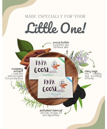 Buy Papa Goose Natural Cocoa Butter Bar Soap - Rosemary Thyme & Clove Buds (Forest Breeze) for Luxurious Skin Care | International Shipping Available - Buy Online on GoSupps.com