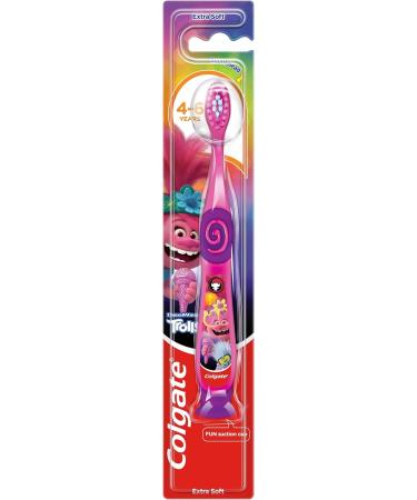 Colgate Kids Toothbrush for Ages 2-6 - Extra Gentle Manual Toothbrush with Suction Cup (Pack of 3) - Buy Online on GoSupps.com