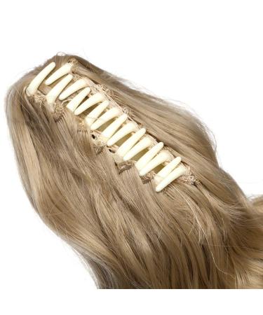Voluminous Wavy Ash Blond Ponytail Extension - 30cm Corrugated Hair Braid | Realistic 110g Hair Piece for Effortless Style - Buy Online on GoSupps.com