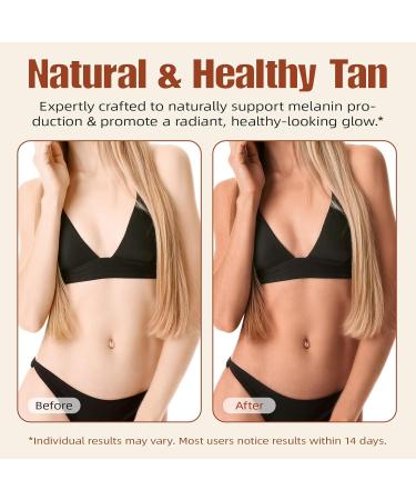 Gouttes de bronzage boire gouttes de bronzage gouttes de bronzage autobronzant pour le visage et le corps gouttes de bronzage potables favorisent le teint naturel de la peau sans dommages du - Buy Online on GoSupps.com