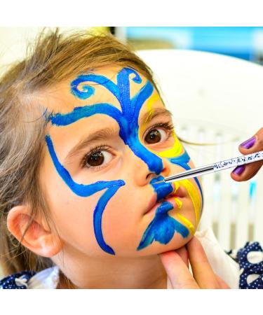 SIBBA 12-Part Eyeliner Brush Set - Fine Pointed Applicator & Angled Thin Brushes for Water-Activated Makeup & Nail Art (Silver) - International Shipping Available - Buy Online on GoSupps.com