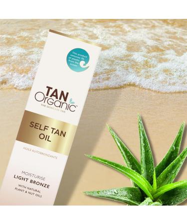 TanOrganic Self Tanning Oil 100ml - Certified Organic, Vegan Formula | Natural Fake Tan - Buy Online on GoSupps.com
