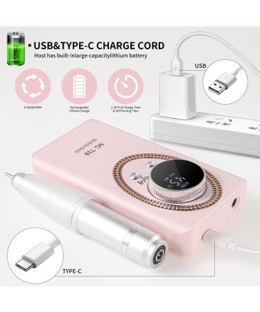 LimeGirl Electric Nail Drill - Professional Acrylic Nail Kit Portable 13-in-1 Polishing Set 45000RPM - 2024 Upgrade (Pink) | Ship Internationally - Buy Online on GoSupps.com