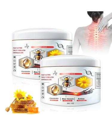 Todahof Bienenergift ointment 2 PCs Todahof Bienergift Salbe Todahof Bienengift Lindungs cream Bee Cream Bienergiftsalbe for arm waist hindquarters feet and leg