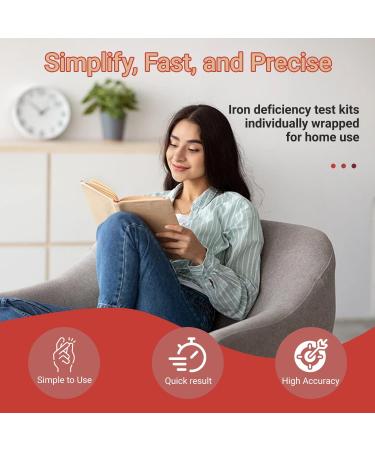 Iron Deficiency Test Kit for Home Use 1 Pack Rapid & Accurate Ferritin Test for Adults Children Men & Women | at-Home Anemia Screening with 99.5% Accuracy 1 Count (Pack of 1) - Buy Online on GoSupps.com
