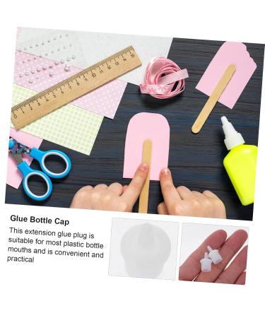 Minkissy 200 Pcs Eyelash Glue Nozzle Caps - High-Quality Eyelash Extension Glue Tips with Rubber Rings - Perfect for Grafting & Application - Pack of 1 White - Buy Online on GoSupps.com