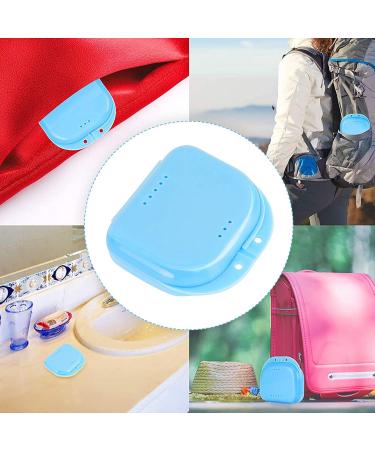 Fnkdor Retainer Case with Ventilation Holes | Mouth Protection Container for Aligners & Mouthpieces | Hinged Lid Push Buttons | Ideal for Office Travel & Household | Blue One Size - Buy Online on GoSupps.com