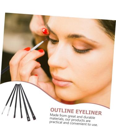 Angoily 6pcs Eyeliner Makeup Brush Angled Eyebrow Brush Beauty Kit Makeup Eyeliner Wand Eyes Makeup Tools - Buy Online on GoSupps.com