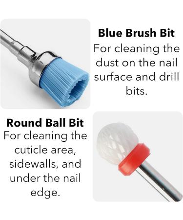 Homeet 11 Pcs Ceramic Nail Drill Bits 3/32 Inch Tungsten Alloy Professional Nail Drill Bits Safety Diamond Bits for Removing Gel Acrylic Cuticle Nail Drill for Manicure Pedicure Pack of 11 - Buy Online on GoSupps.com