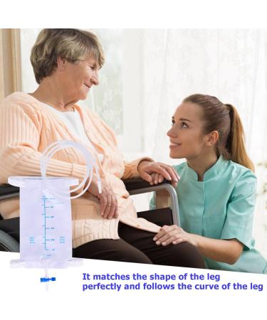 Buy 4-Pack 1000ml Leg Bags - Durable Urine Drainage Bags with Straps & Valve for Comfort | Primevalindraina - Buy Online on GoSupps.com