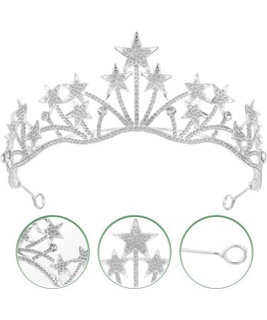 Frcolor Crystal Rhinestone Tiara Crown | Star Bridal Wedding & Pageant Queen Headband - Shop Internationally! - Buy Online on GoSupps.com