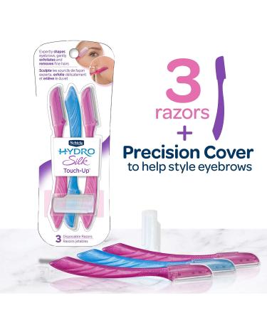 Schick Hydro Silk Touch-Up Tool - 3 Pack Exfoliating Dermaplaning for Smooth Skin - Buy Online on GoSupps.com