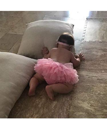 YONKINY Newborn Baby Photography Prop Tutu Skirt Set - Red Peach | Princess Tulle Skirt for Birthday Photography 12 Months with Headband Hairband - Buy Online on GoSupps.com