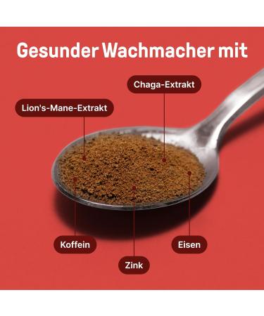 Braineffect Mushroom Coffee - Instant Arabica with Lion's Mane & Chaga | Boost Focus & Energy | 30 Portions - Shop Now! - Buy Online on GoSupps.com