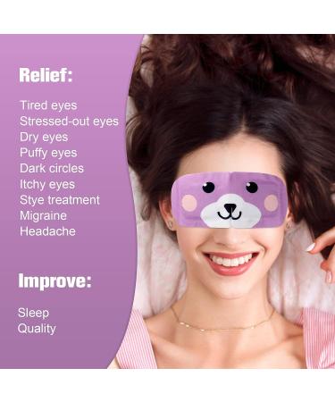 DIGHEIGG Lavender Steam Eye Mask - 20 Pcs | Disposable Eye Warm Compress for Dark Circles, Puffiness, Dry Eyes, Headache, Migraine, Stye | Relief Stress & Fatigue - Buy Online on GoSupps.com