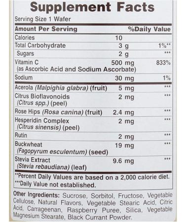 Buy American Health Super Chewable Acerola Plusآ® - 500mg Vitamin C Wafers - 100 Count - Buy Online on GoSupps.com