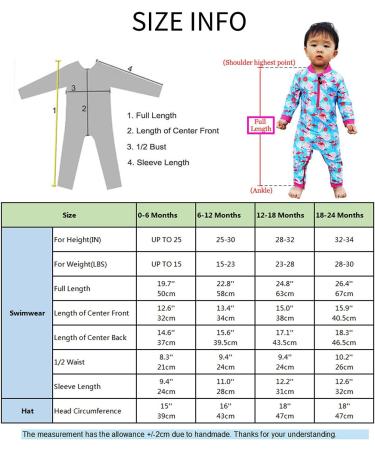 weVSwe Baby Toddler Boy Swimsuit UPF 50+ Rash Guard with Zipper | 18-24 Months Surfboard Design - Buy Online on GoSupps.com
