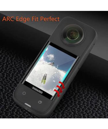 Debous Insta360 X3 Sticky Lens Guard Set with Screen Protector - Anti-scratch Tempered Glass Film and Soft Sleeve Cover - Buy Online on GoSupps.com