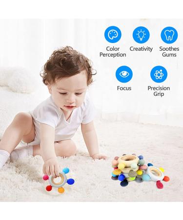 Arudyo BPA-Free Silicone Baby Teething Ring Toy | Ocean Gripping Ring & Nursing Accessory - Buy Online on GoSupps.com