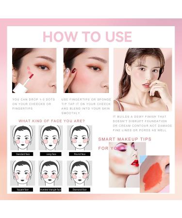 Peach Matte Liquid Blush for Cheeks | Lightweight & Waterproof | Long-Wearing Dewy Finish | Valentines' Day Gift for Women - Buy Online on GoSupps.com