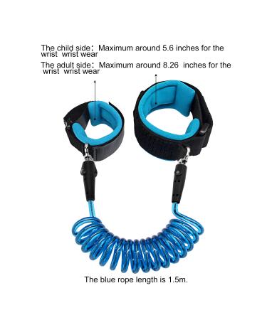 Blisstime Anti Lost Wrist Link for Toddlers & Kids - Blue 1.5m (59 Inch) - Pack of 1 - Buy Online on GoSupps.com