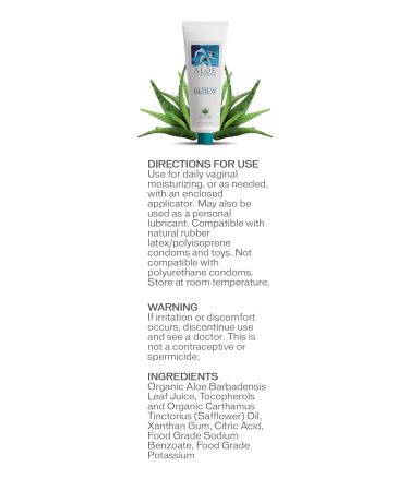 Aloe Cadabra BEDEW Organic Intimate Moisturizer - Relief for Vaginal Dryness & Menopause | 2.9 oz - International Shipping Available - Buy Online on GoSupps.com