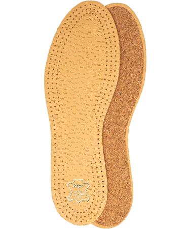 3 Pair Pack Vegetable Tanned Sheepskin Leather & Natural Cork Insoles | Kaps Pecari Cork Set (38 EUR / 7 US Women) - Buy Online on GoSupps.com