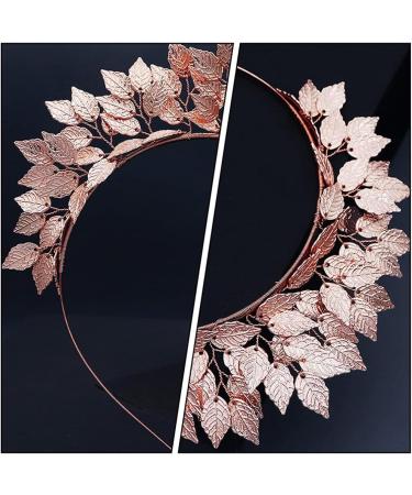 Lurrose Greek Goddess Headband Bridal Leaf Tiara Headband Leaf Vine Hair Hoop Vinatge Branch Hairband for Greek Costume Wedding Bridal Headpieces Rose Gold 18.5x12.5cm Rose Gold - Buy Online on GoSupps.com